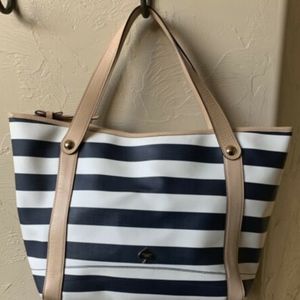 Kate Spade Navy/White Striped Tote